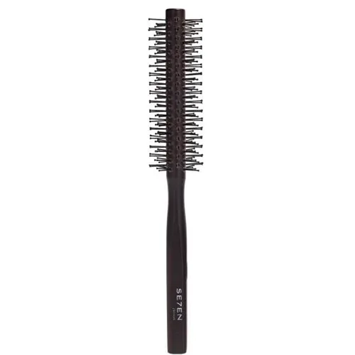 Se7en Styles Black Wooden Round Brush 12 mm (1 stk)