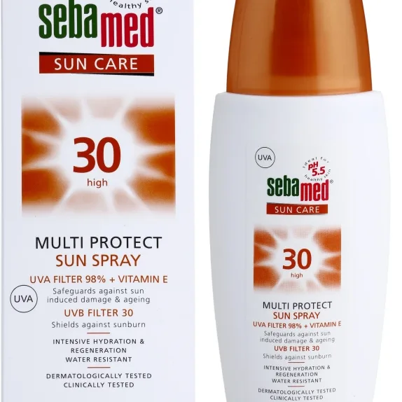 Sebamed Sun Care Multi Protect Sun Spray Solspray för känslig hud SPF 30 150 ml