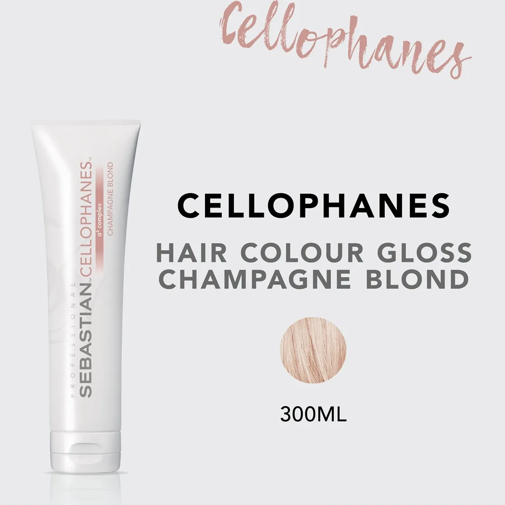 Sebastian Professional Cellophanes Lysteråterställande mask för färgat hår Skugga Rose Blond 300 ml