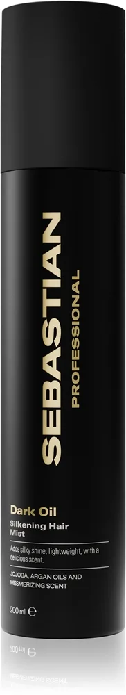 Sebastian Professional Dark Oil suihke hiusten kiiltoa ja pehmeyttä lisäävä 200 ml