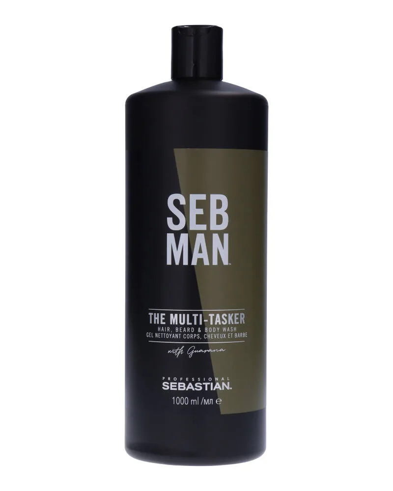 Sebastian Professional SEB MAN The Multi-tasker Shampoo til hår, skæg og krop 1000 ml