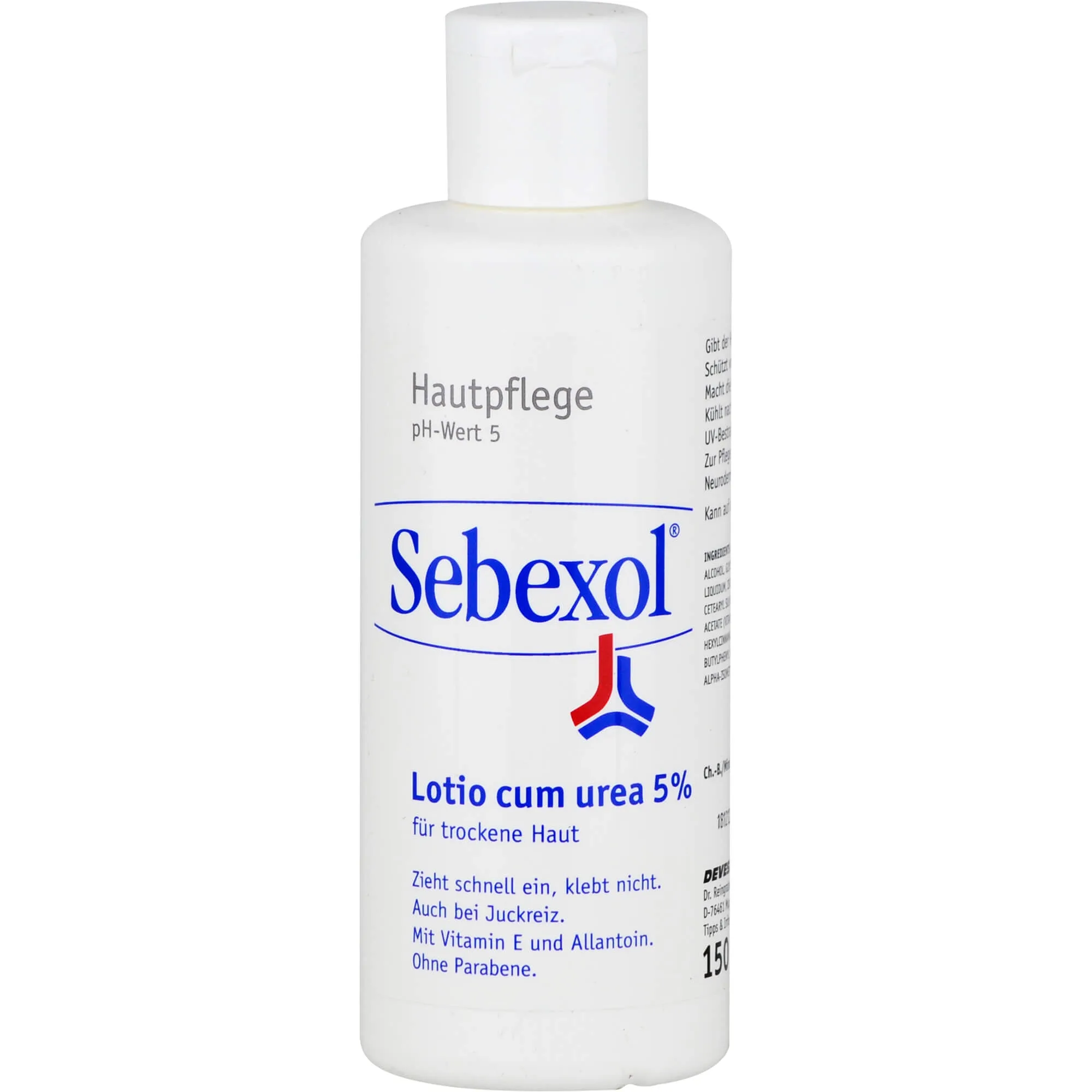 Sebexol Lotio Cum Urea 5% 150 ml Emulsion - Bei trockener Haut