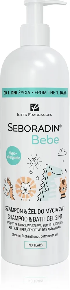 Seboradin Bebe Brusegel og shampoo 2-i-1 til børn fra fødslen 500 ml