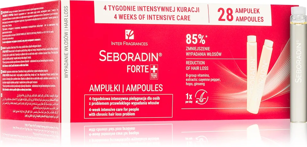 Seboradin Forte Plus ampulli hiustenlähtöön 28x5.5 ml