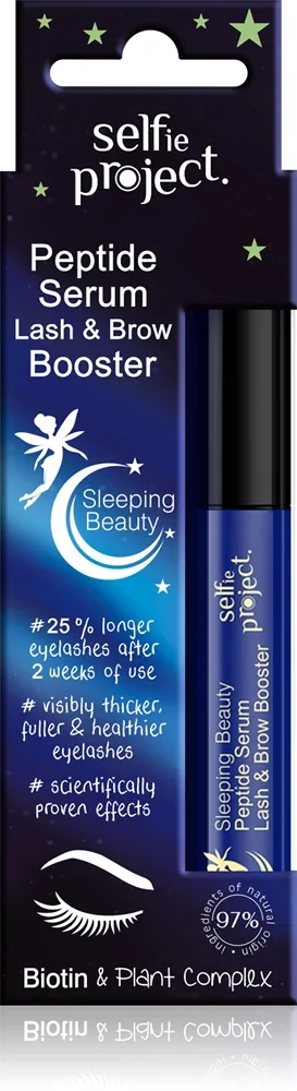 Selfie Project Peptide Serum Lash & Brow Booster Serum för ögonfransar för ögonbryn 3 ml