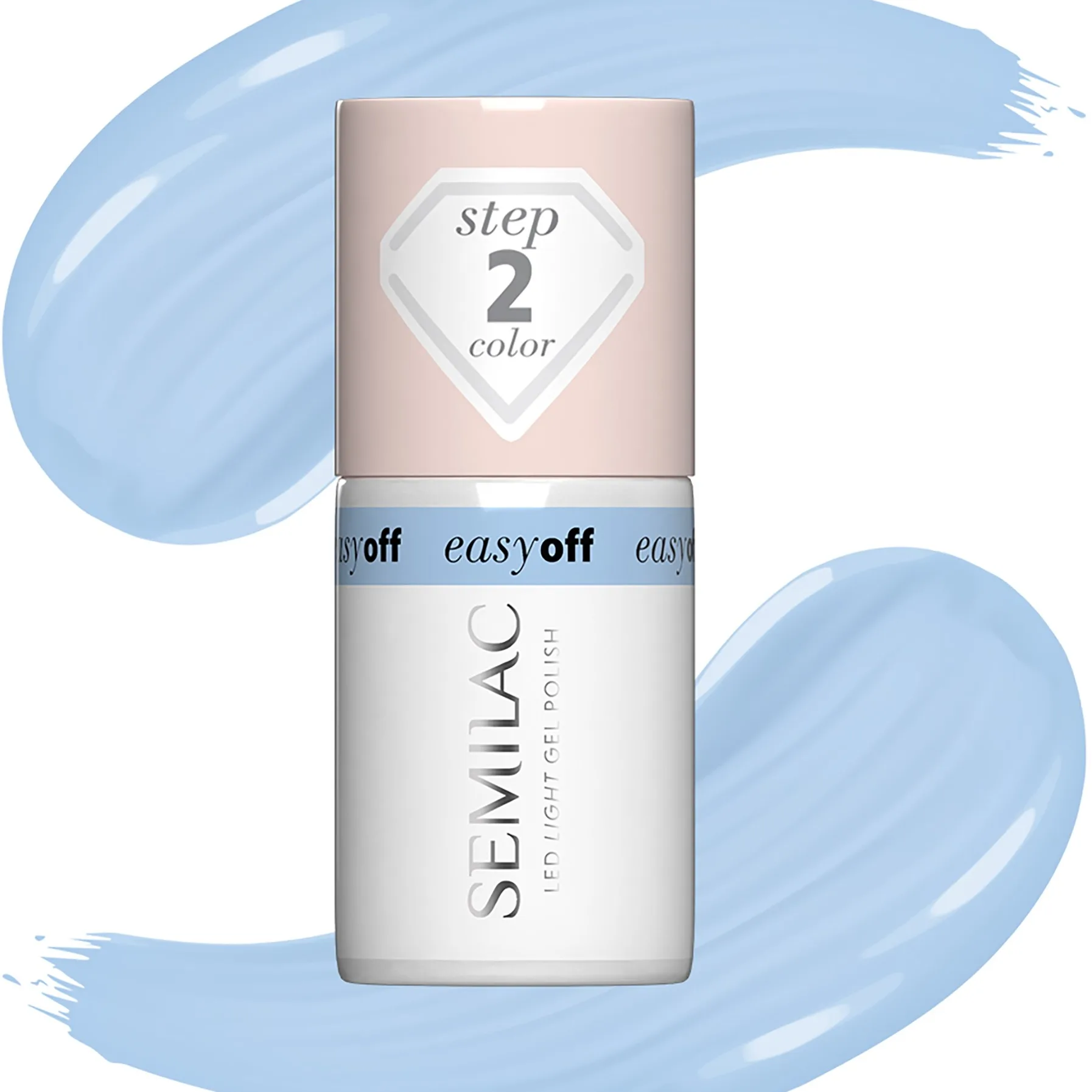 SEMILAC Easy Off LED Light Gel Polish Azul Blue