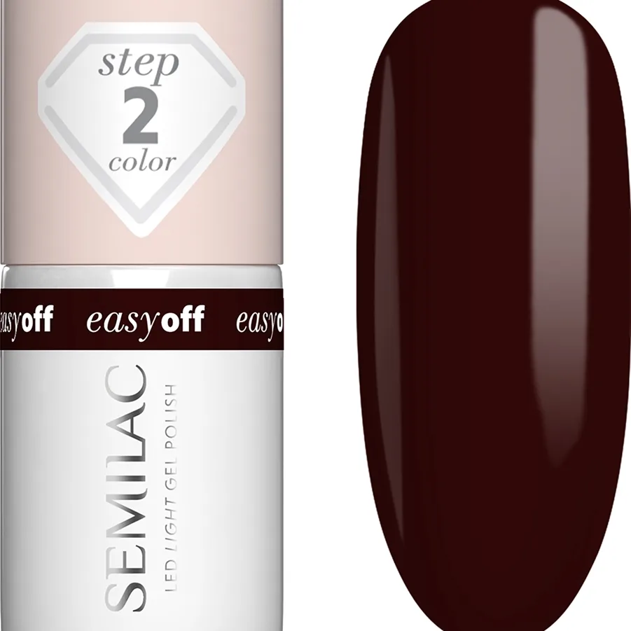 SEMILAC Easy Off LED Light Gel Polish Marrom Choco