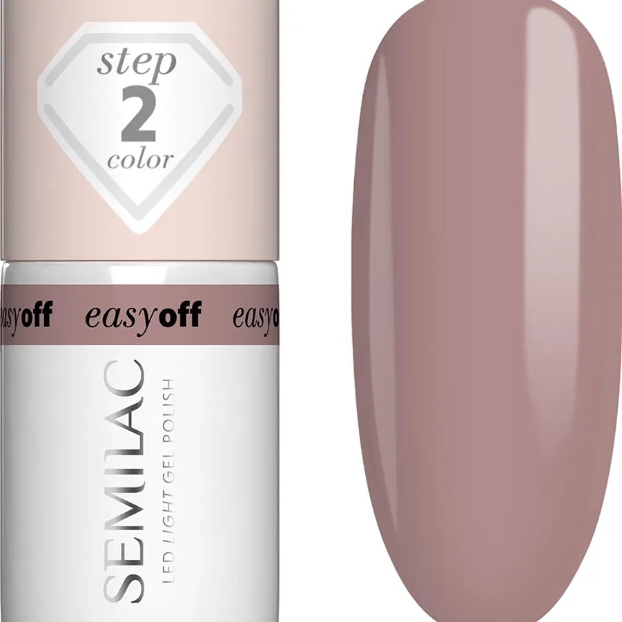 SEMILAC Easy Off LED Light Gel Polish Mocha Cream