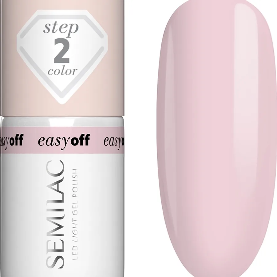 SEMILAC Easy Off LED Light Gel Polish Pink Marshmallow