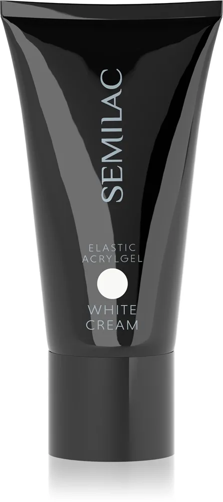 Semilac Elastic Acrylgel Akrylgel til negle Skygge White Cream 30 g