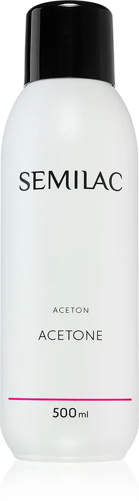 Semilac Liquids Ren acetone til at fjerne gele på neglene 500 ml