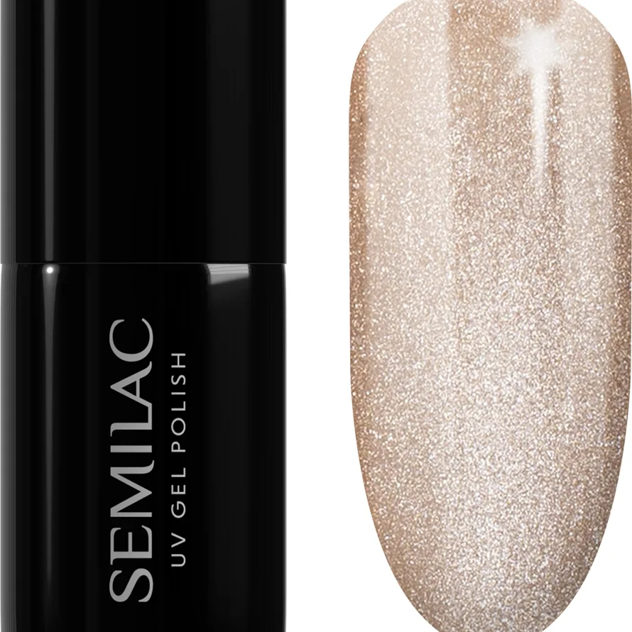 Semilac UV Hybrid Gloss GALA geelikynsilakka – UV/LED-lamppu tarvitaan sävy 661 Linen Gloss 7 ml