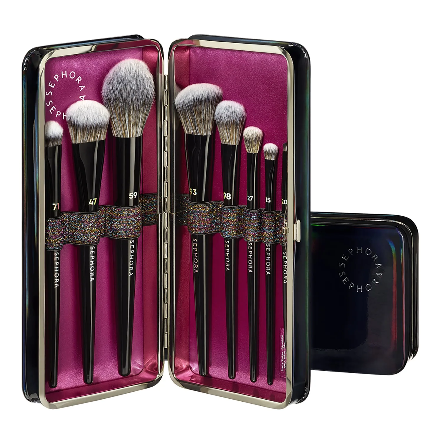 Sephora Collection - 8-piece Pro Face & Eye Brush Set - Sæt Med Børster - 8-piece Pro Brush Set-26 Xms - For Women