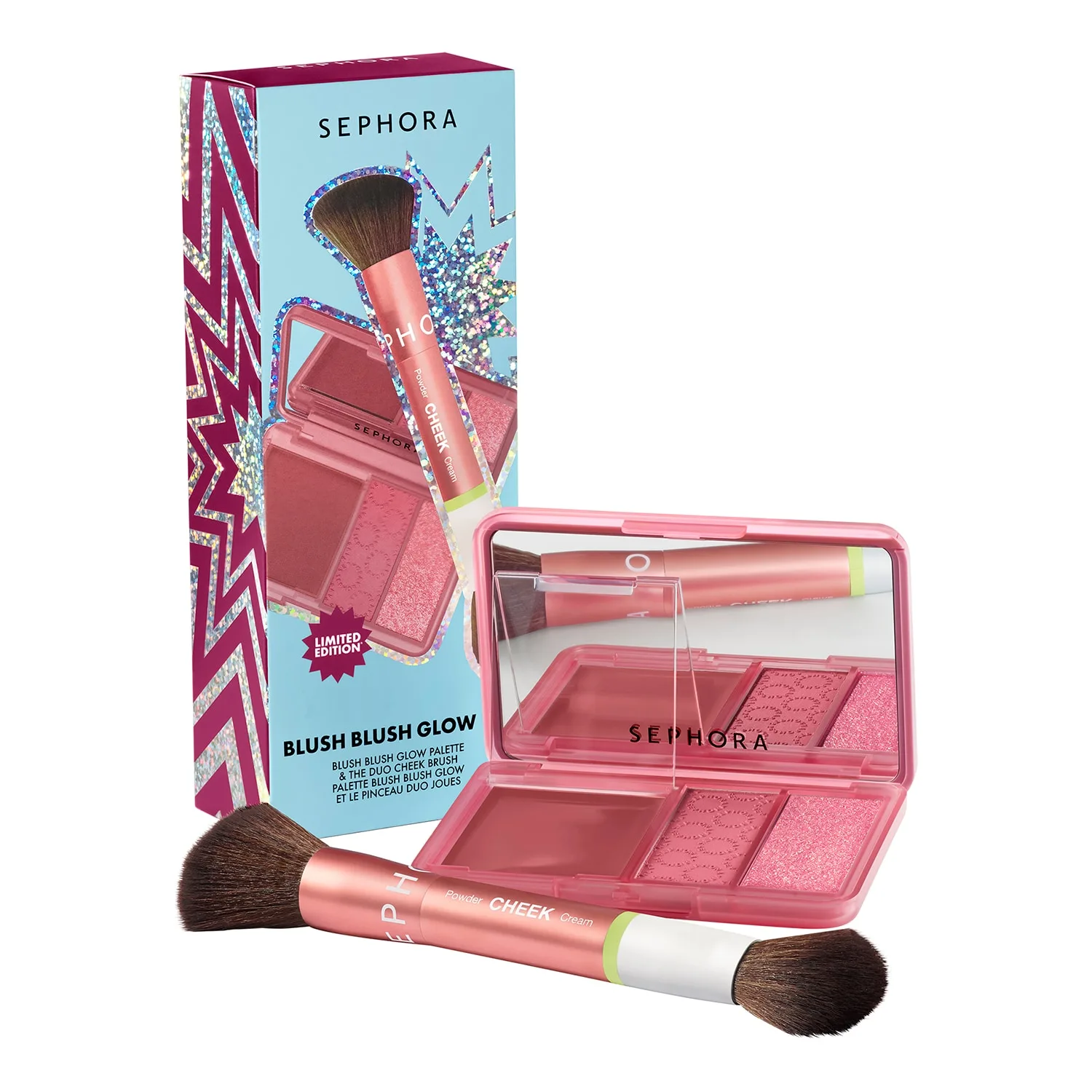 Sephora Collection - Blush Blush Glow Set - Rouge- & Highlighter Palet - Blush Blush Glow Set-26 - For Women
