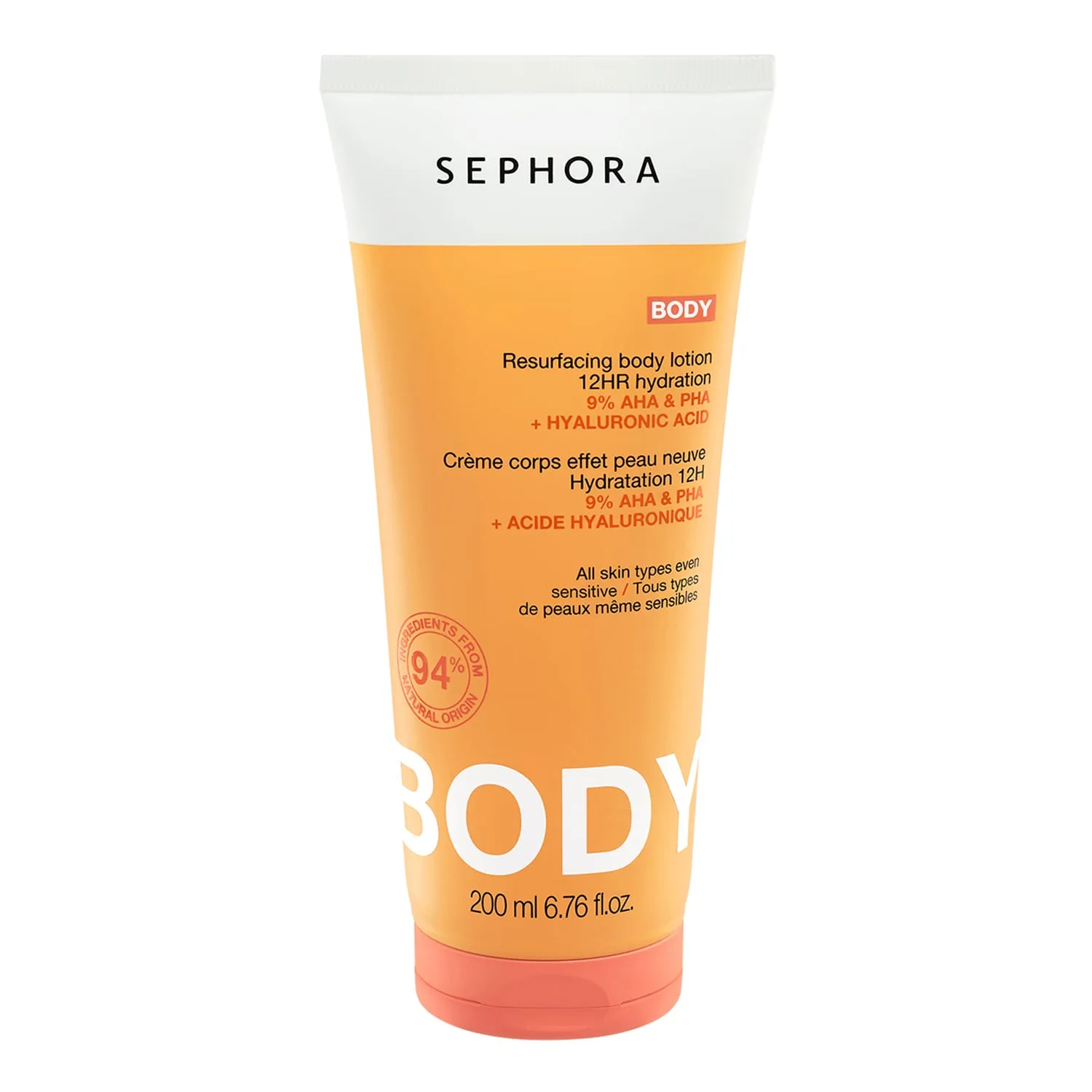 Bodylotion - Kroppskräm med AHA , Återfuktning 12 tim.
