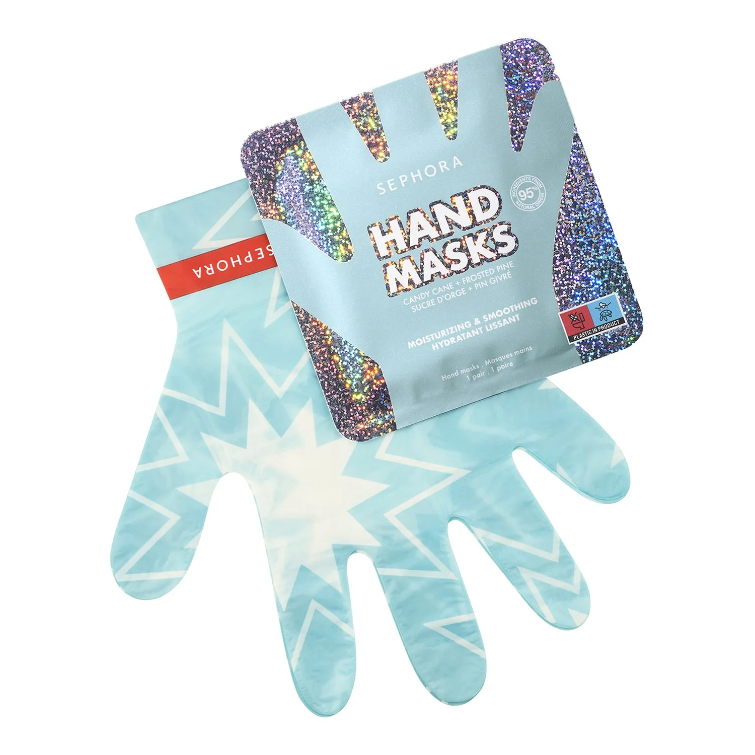 Sephora Collection - Candy Cane + Frosted Pine Hand Mask - Håndmaske - Hand Masks (new Design + Scent)-26 A - For Women