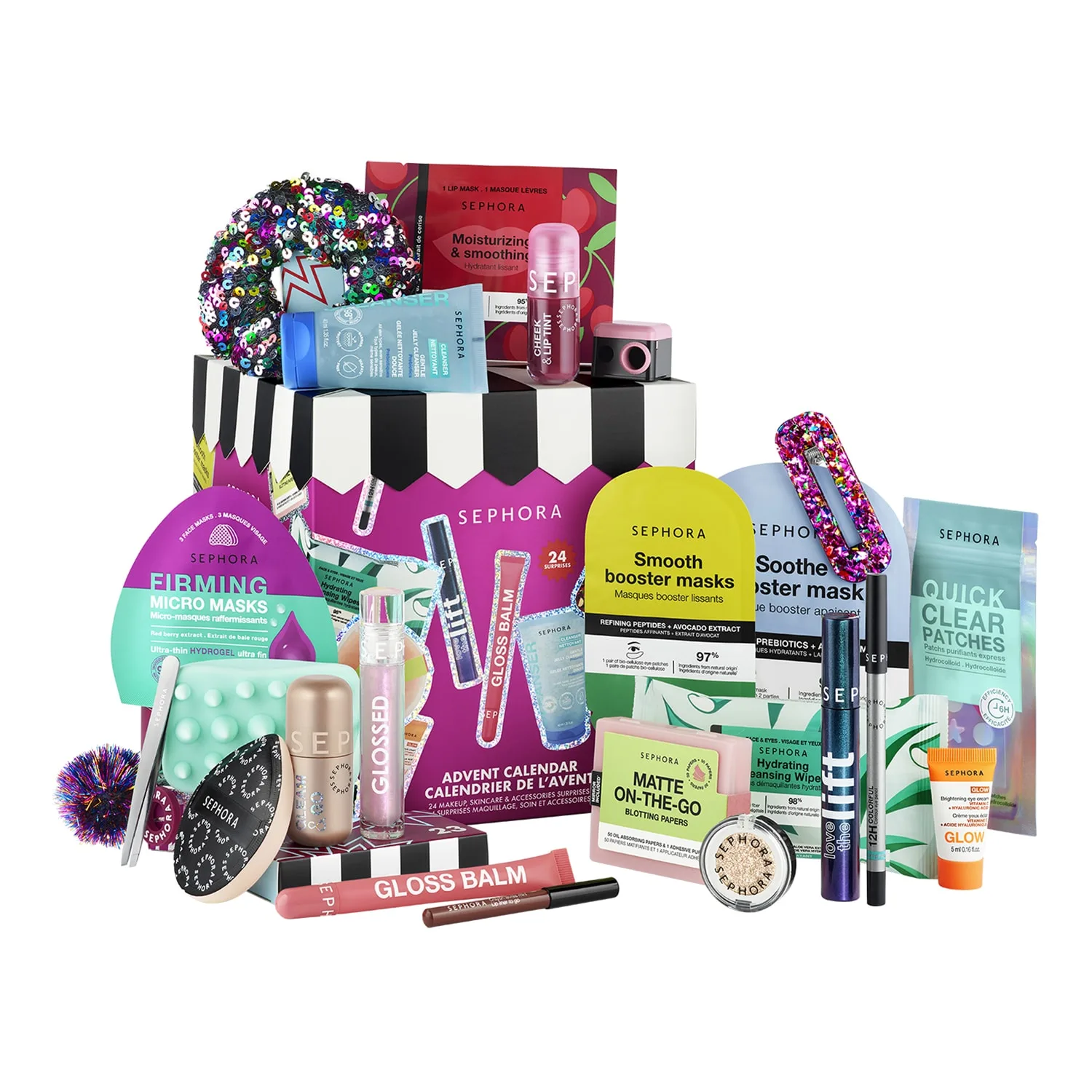 Sephora Collection - Julekalender - 24 Overraskelser Med Makeup, Hudpleje Og Tilbehør - Advent Calendar-26 Xms - For Women