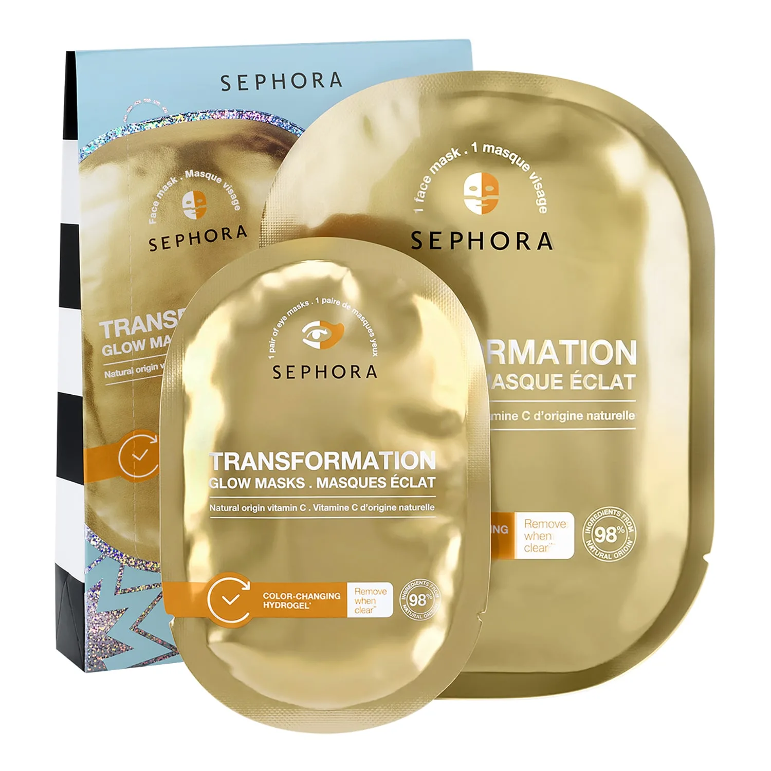 Sephora Collection - Let'em Glow Set - Sæt Med Masker - Trsformation Masks Set (let'em Glow)-26 - For Women