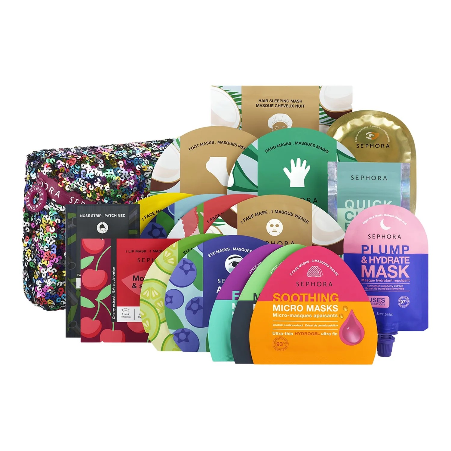 Sephora Collection - Mask Mania Set - Sæt Med Maske - Mask Mania - 26 Xmas - For Women