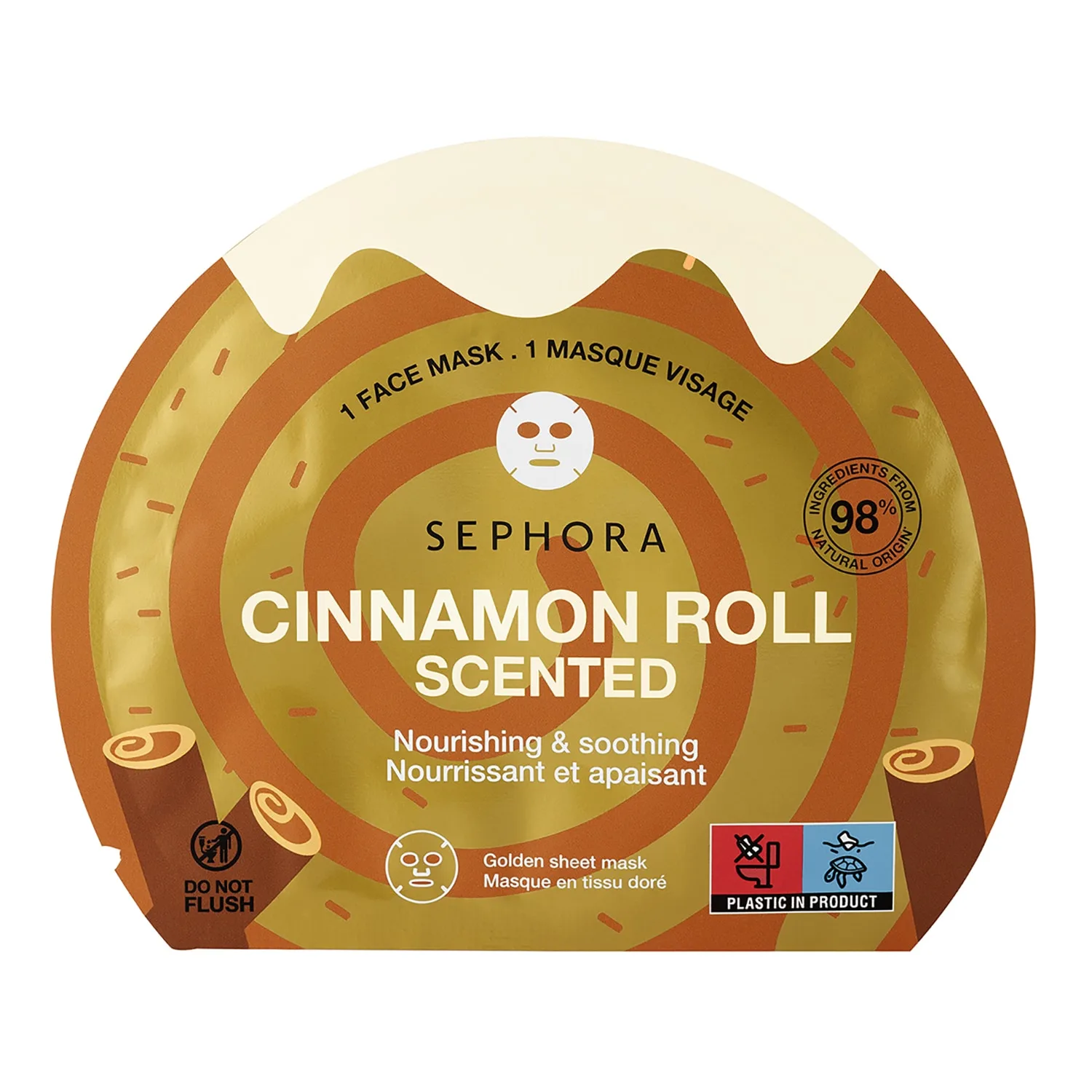 Nourishing and soothing face mask - Doft av kanelbullar