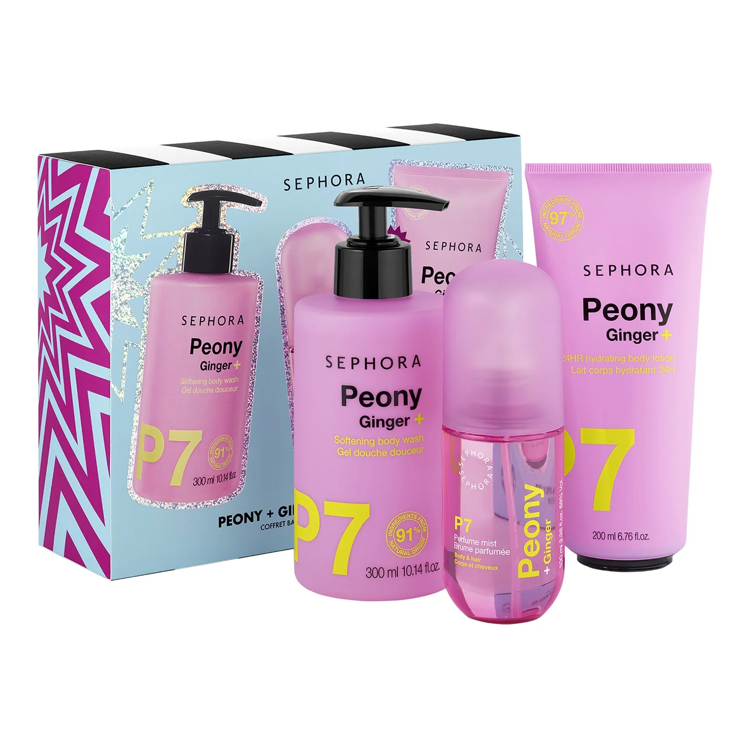 Sephora Collection - Peony + Ginger Bath & Body Set​ - Sæt Med Kropspleje - Peony Body Set-26 - For Women
