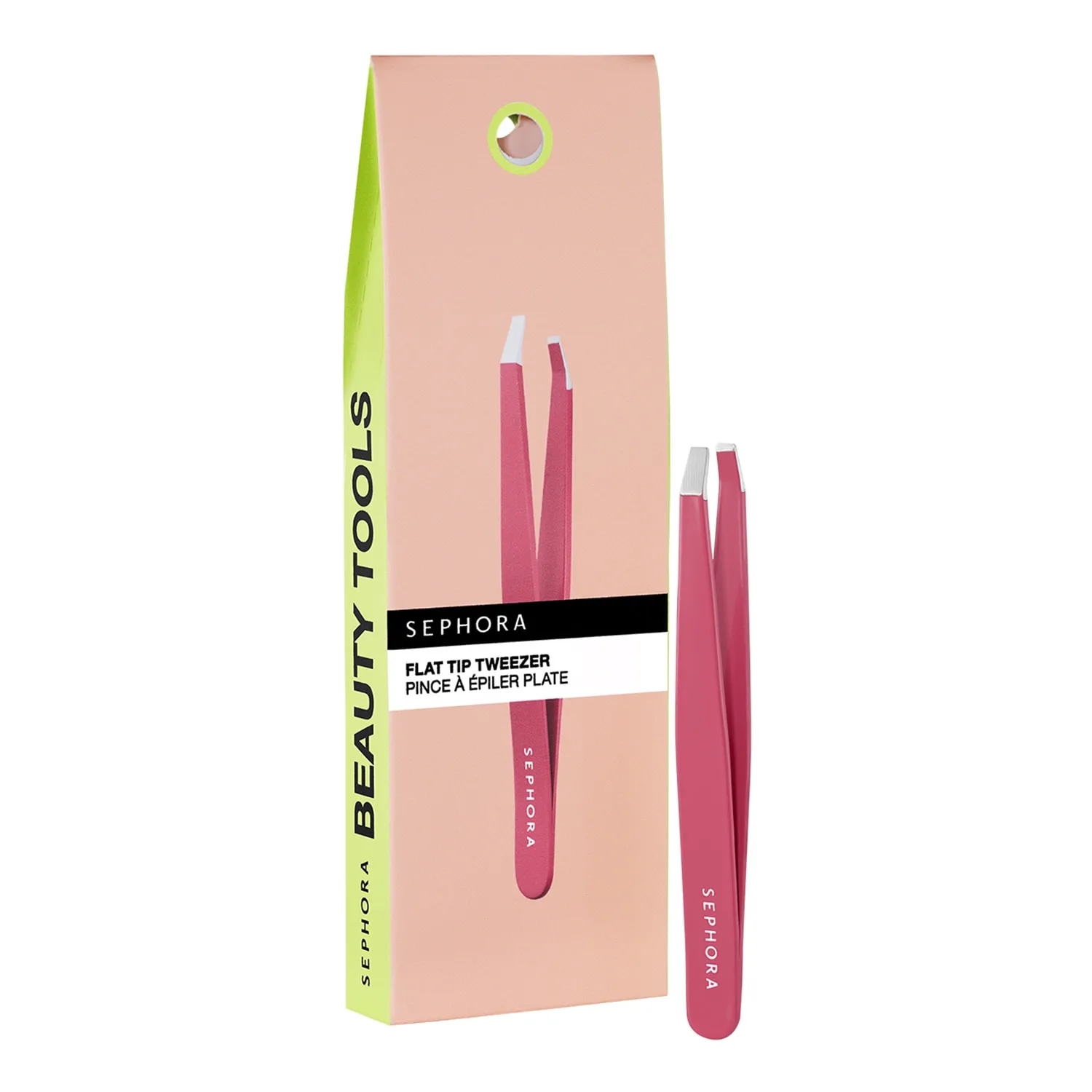 Sephora Collection - Flad Epileringspincet - Præcis Epilering - Angled Tweezer Pink-24 - For Women