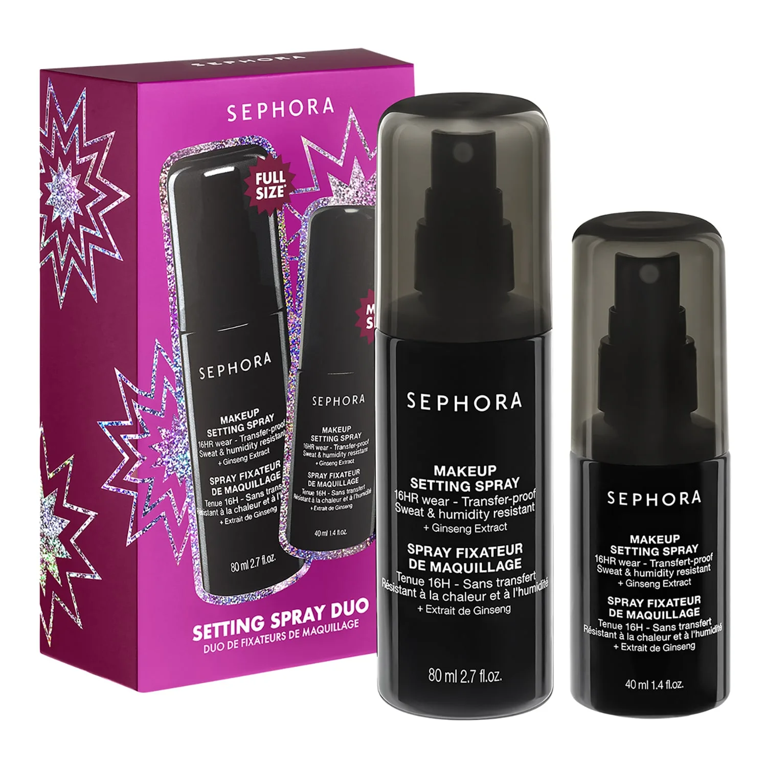 Sephora Collection - Setting Spray Duo - Sæt - Setting Spray Duo-26 Xms - For Women