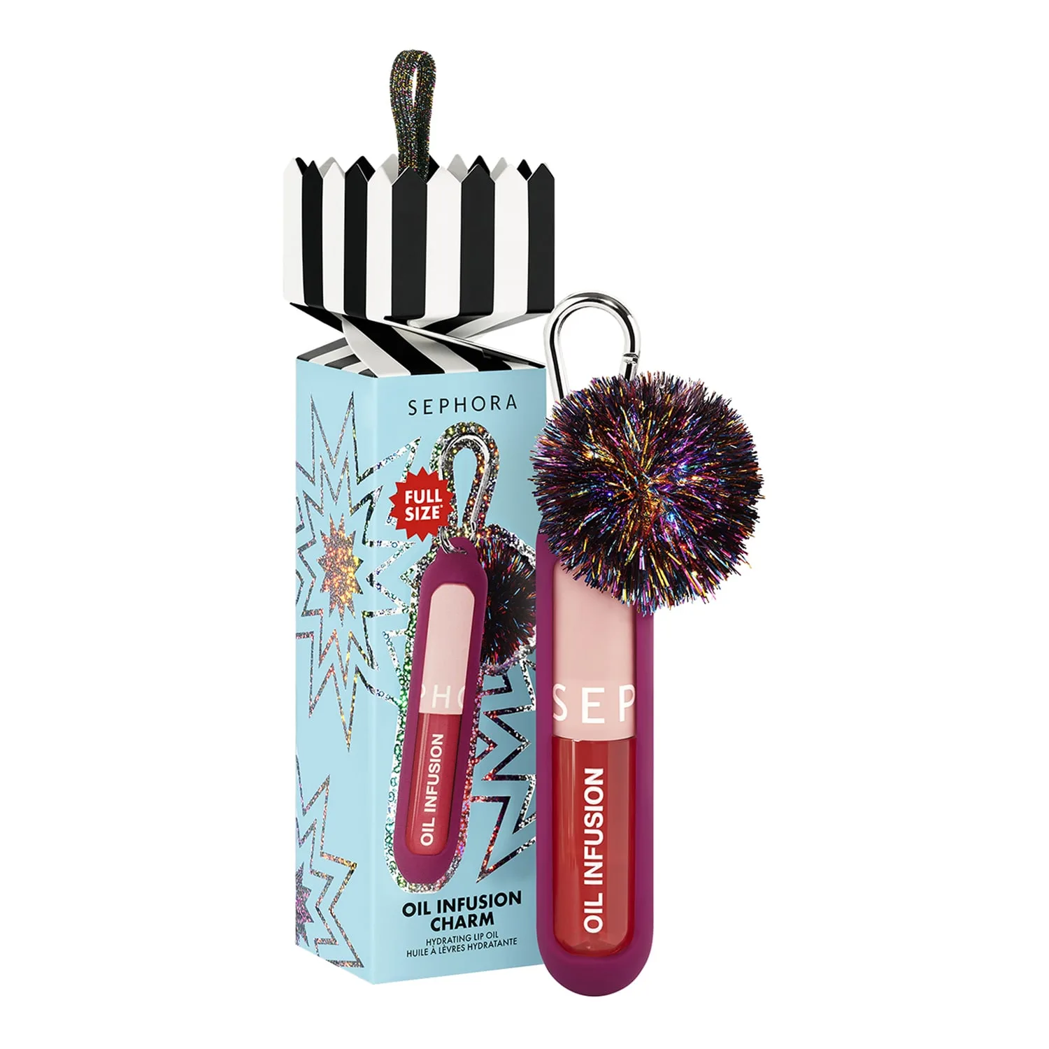 Sephora Collection - Shine It Up - Læbeolie - Oil Infusion Charm - 26 Xmas - For Women