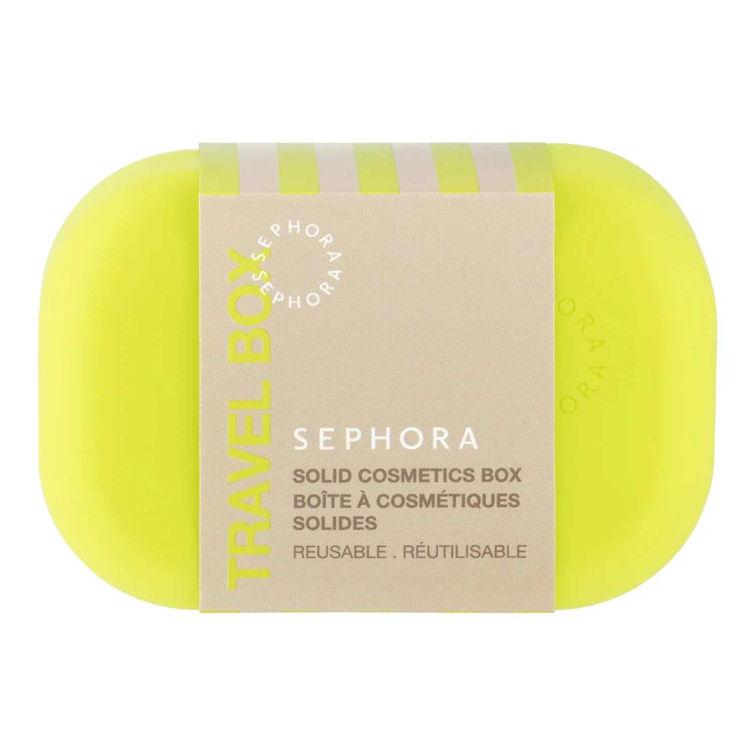 Solid Cosmetic Makeup Box - återanvändbar