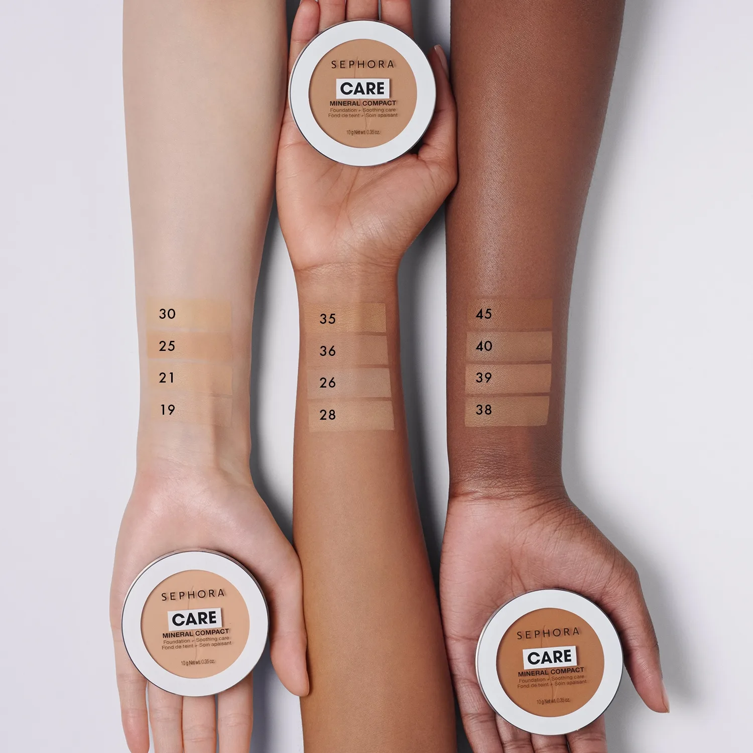 Sephora Collection - Pleje Mineral Kompakt - Foundation + Beroligende Pleje - New Care Mineral Comp Shade Extens-23 D - For Women