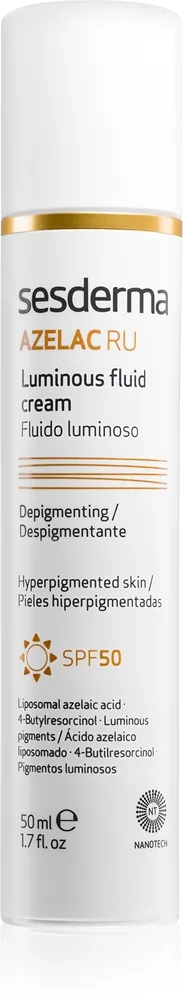 Sesderma Azelac RU Luminous Fluid Cream Udstrålingsvæske SPF 50 50 ml