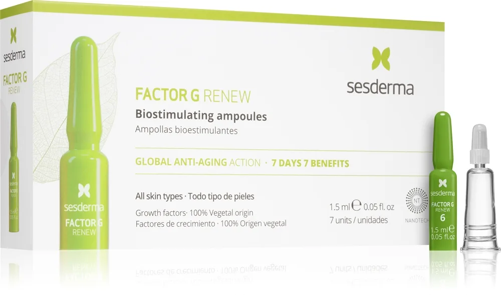 Sesderma Factor G Renew elävöittävä seerumi ihon nuorentamiseen 7x1,5 ml