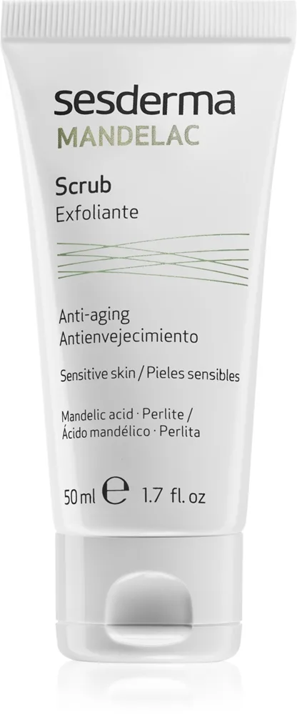 Sesderma Mandelac Scrub Anti-Aging Mild fuktgivande peeling för känslig hud 50 ml