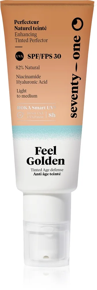 SeventyOne Feel Golden SPF30 Tonende solvæske til ansigt SPF 30 40 ml