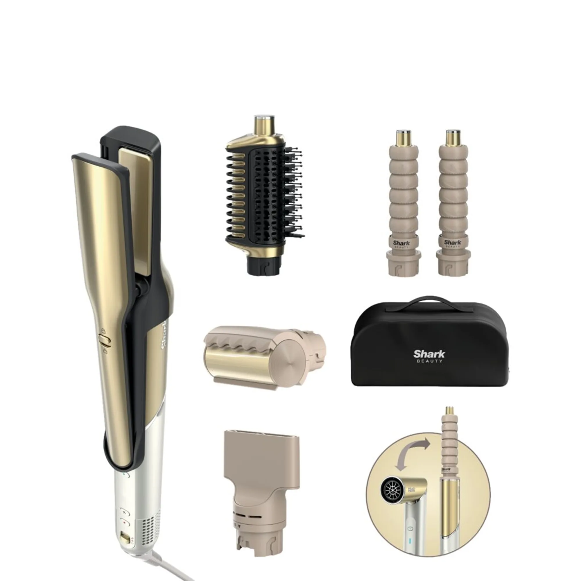 Shark Beauty Glam Sleek Straight Waves & Curls multistyler