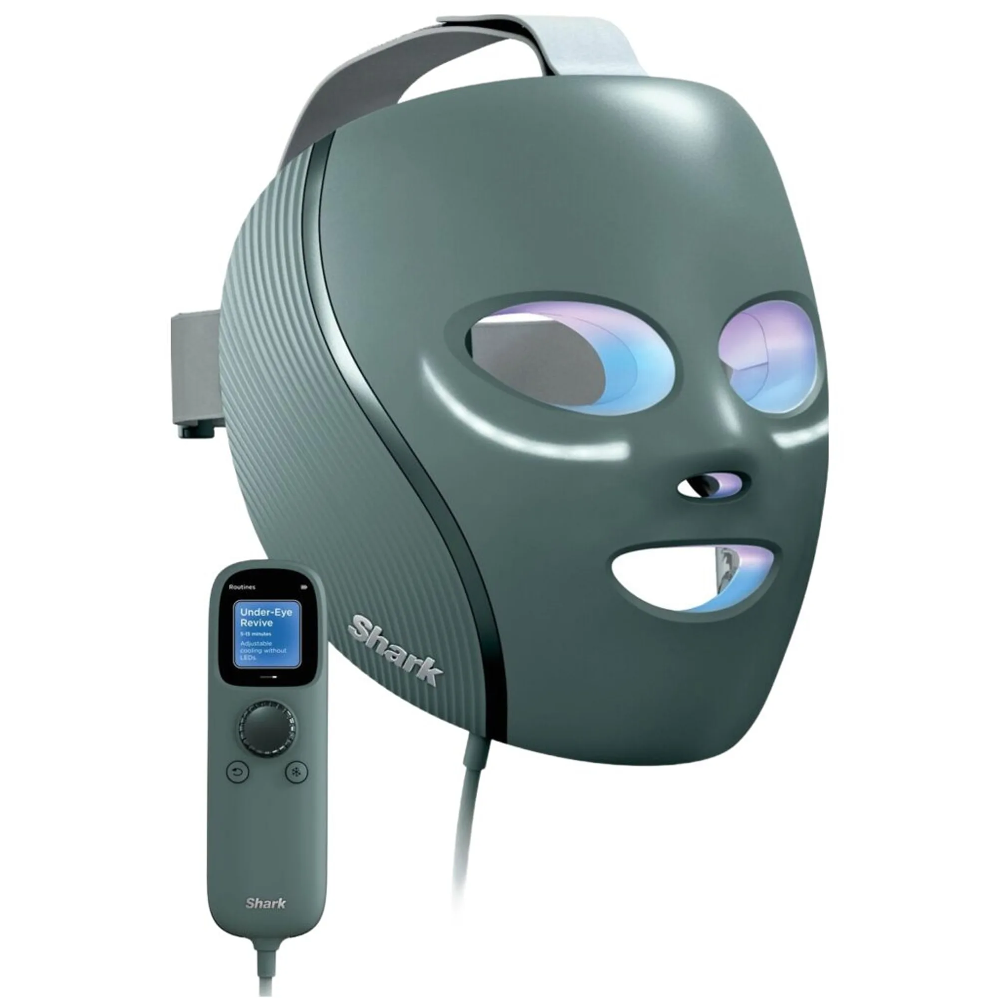 Shark CryoGlow LED-Maske - Frostgrün Valoterapialaite