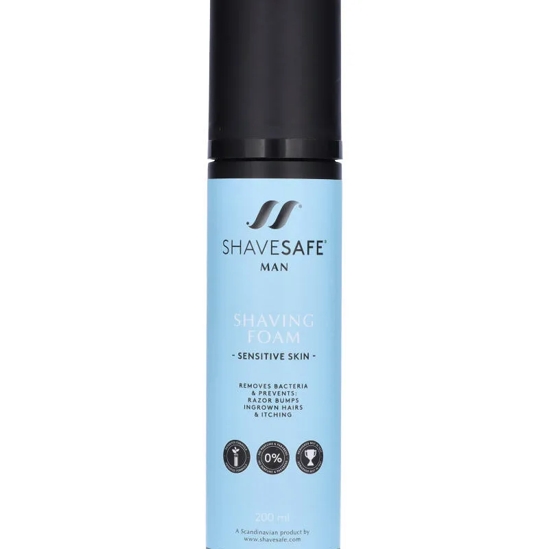 Shavesafe Man Shaving Foam Sensitiv Skin 200 ml