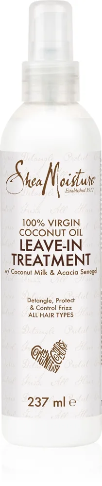 Shea Moisture 100% Virgin Coconut Oil ei-huuhdeltava kosteuttava hoito suihkeena 237 ml