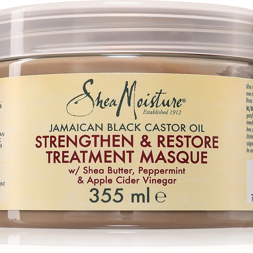 Shea Moisture Jamaican Black Castor Oil Strengthen & Restore Befästande mask för hår 355 ml