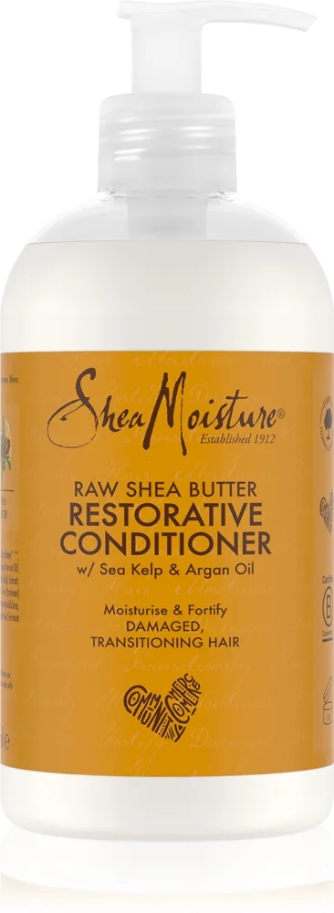 Shea Moisture Raw Shea Butter Genoprettende balsam Til skadet hår 384 ml
