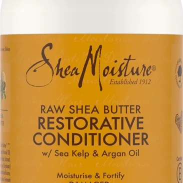 Shea Moisture Raw Shea Butter Återställande balsam För skadat hår 384 ml