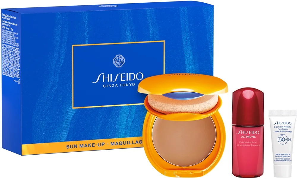 Shiseido Expert Sun Protector Tanning Compact Foundation SPF10 Presentförpackning Skugga Bronze