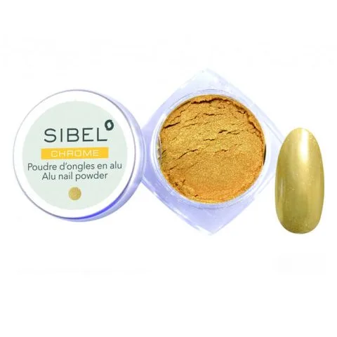 Sibel Chrome Alu Nail Powder Gold Ref.6109040
