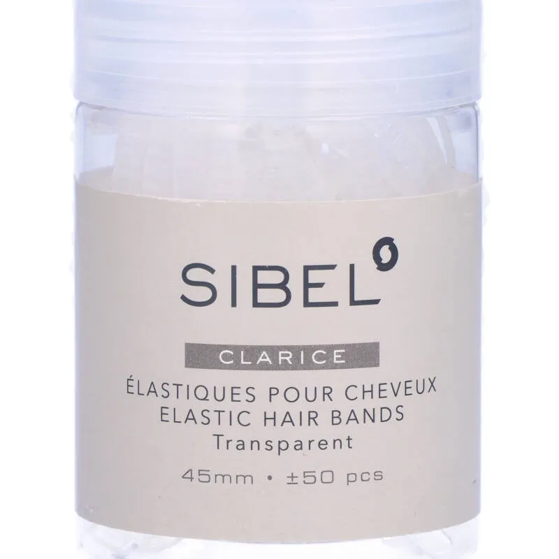 Sibel Clarice Elastic Hair Bands Transparent Art. P005199 50 stk.