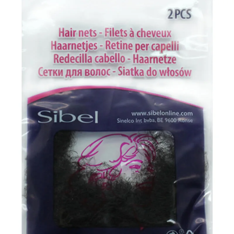 Sibel Hair Nets Dark Brown Ref. 118023345 2 stk.