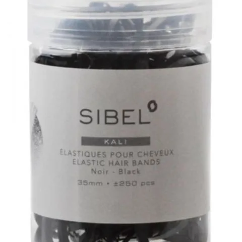 Sibel Kali Elastic Hair Bands 35mm - Black - Art P000622 250 stk.