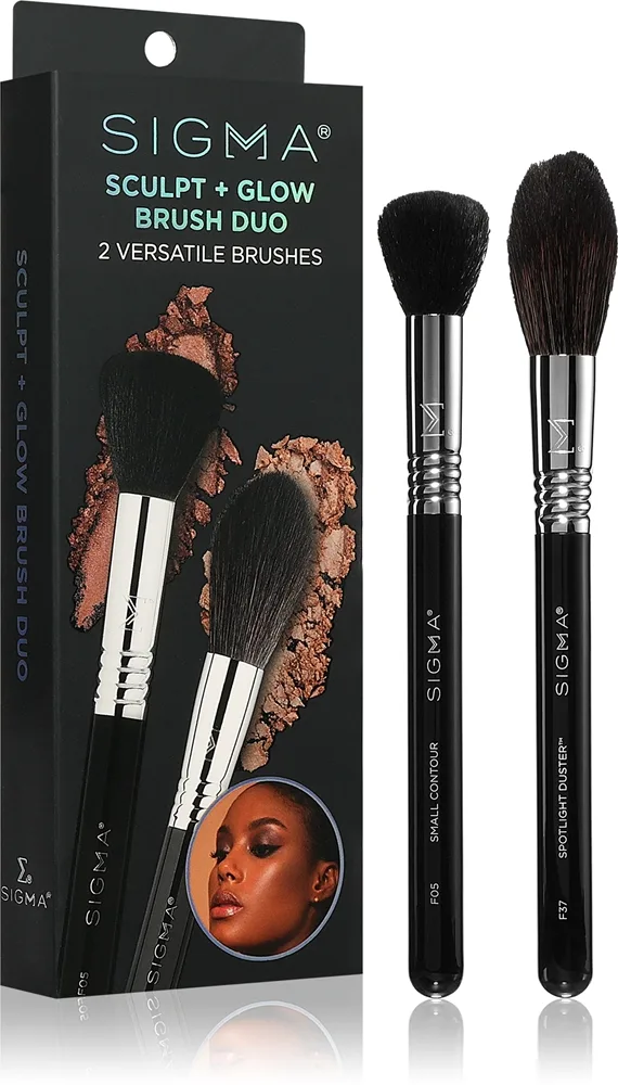 Sigma Beauty Brush Duo Beauty Sculpt + Glow Set av borstar För perfekt utseende
