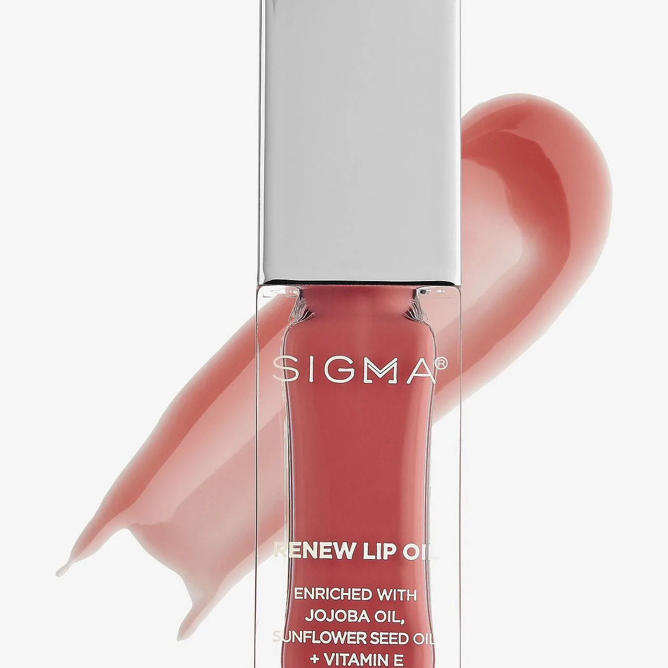 Sigma Beauty Renew Lip Oil Läppolja Tillför fukt och glans Skugga Tranquil 5,2 g