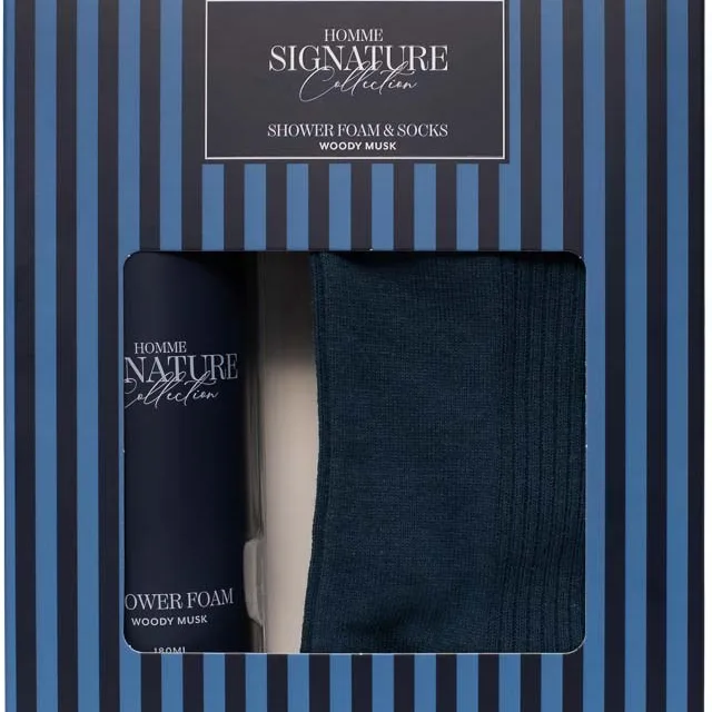 Signature Collection Homme Shower Foam & Socks Gift Set