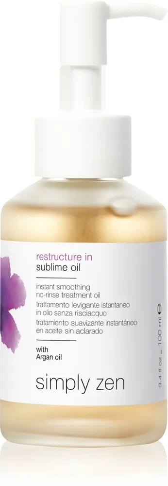 Simply Zen Restructure In silottava öljy kuiville ja vaurioituneille hiuksille 100 ml